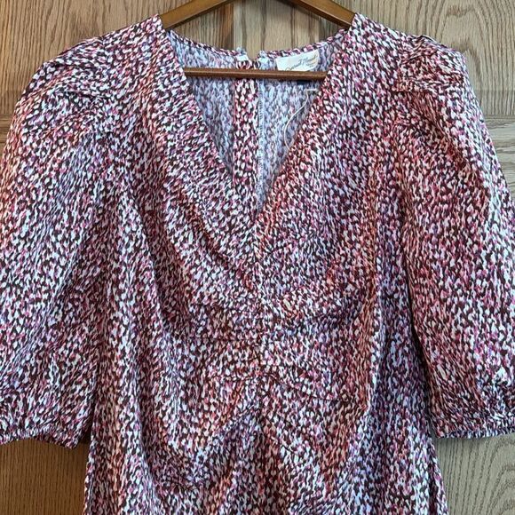 UNIVERSAL THREAD Elbow Puff Sleeve Ruched Mini Dress *NEW* - Picture 9 of 13